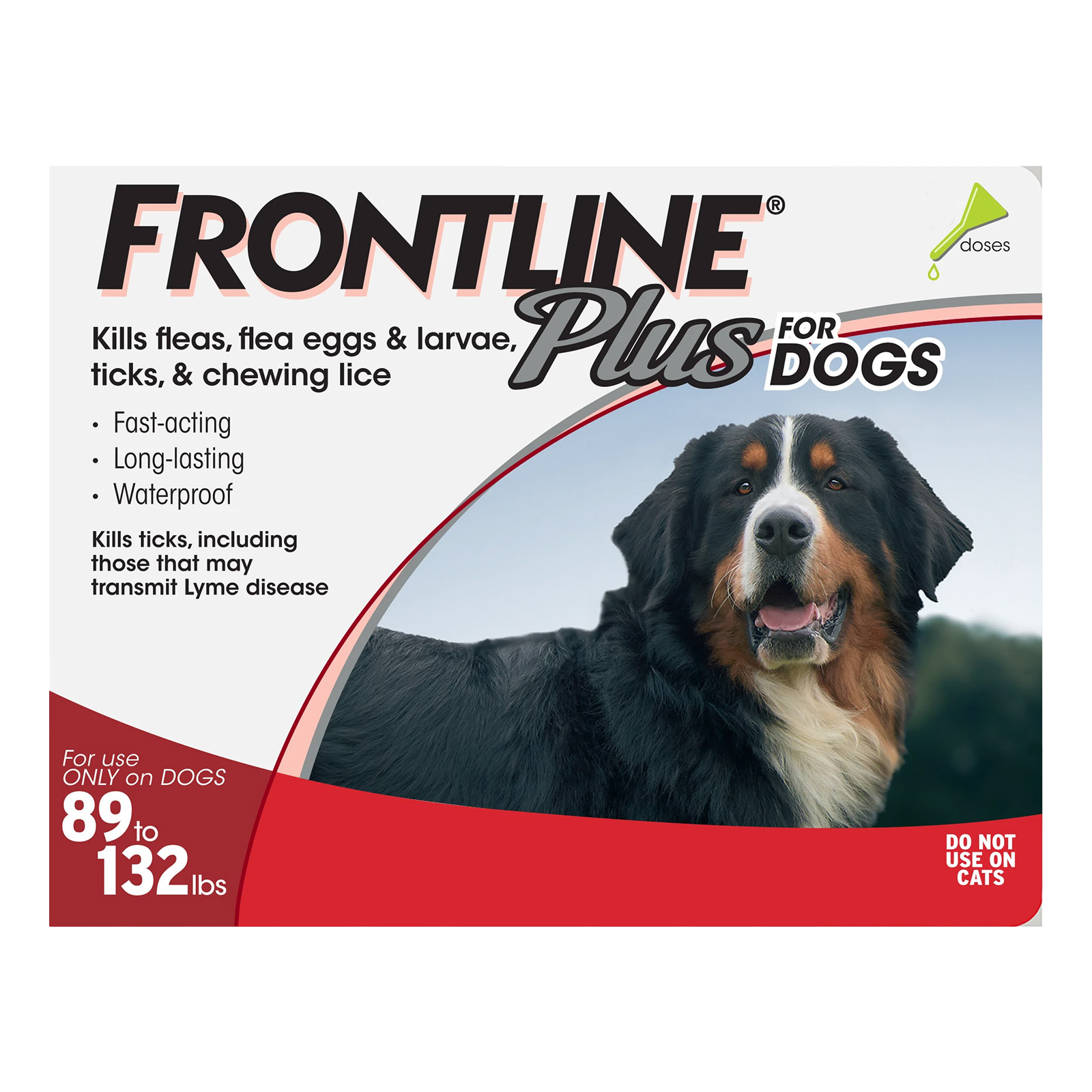 Frontline Plus For Extra Large Dogs Over 89 Lbs Red 12 Months