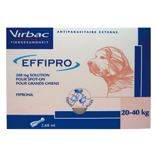 Effipro Spot-On Solution For Large Dogs 45 To 88 Lbs. 8 Pack