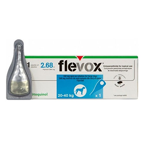 Flevox Spot-On For Large Dogs 45 To 88 Lbs.Blue 12 Pack