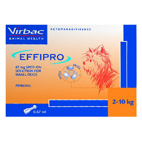 Effipro Spot-On Solution For Small Dogs Up To 22 Lbs. 8 Pack