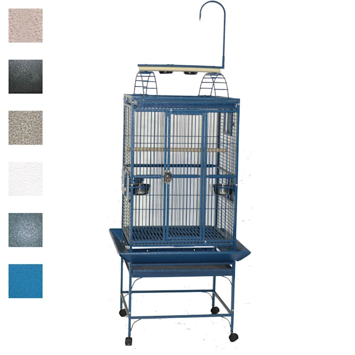 A&E Cage Company 24" X 22" Play Top Bird Cage in Black