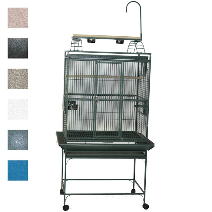 A&E Cage Company 32" X 23" Play Top Bird Cage in Black