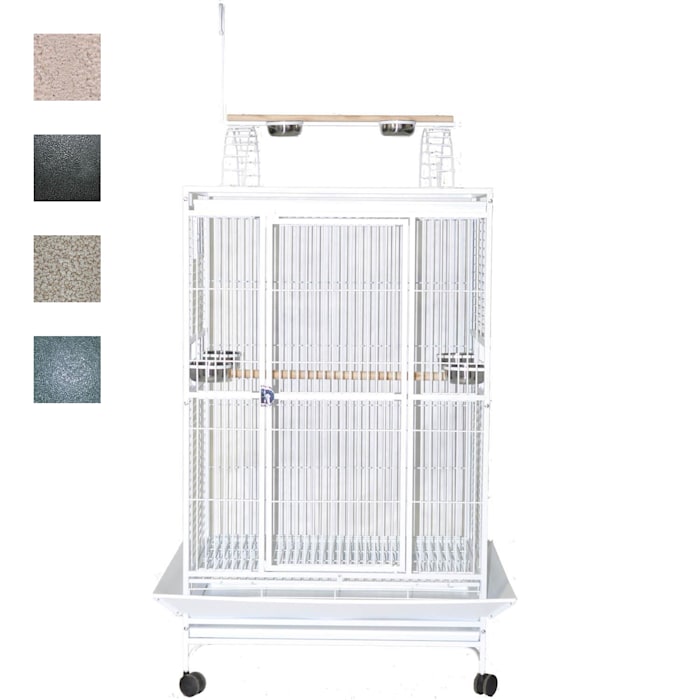 A&E Cage Company 36" X 28" Play Top Bird Cage in Black