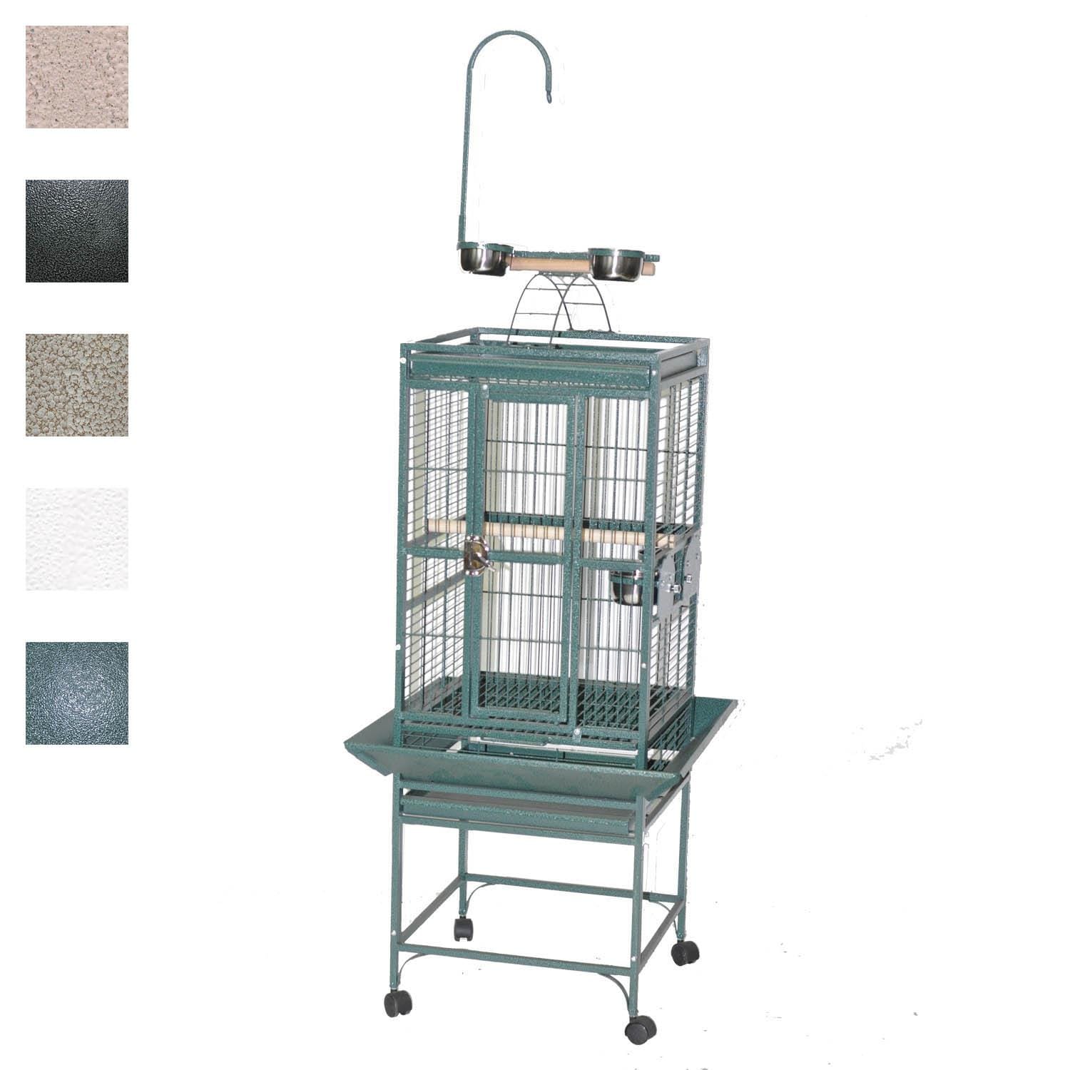 A&E Cage Company 18" X 18" Play Top Bird Cage in Black