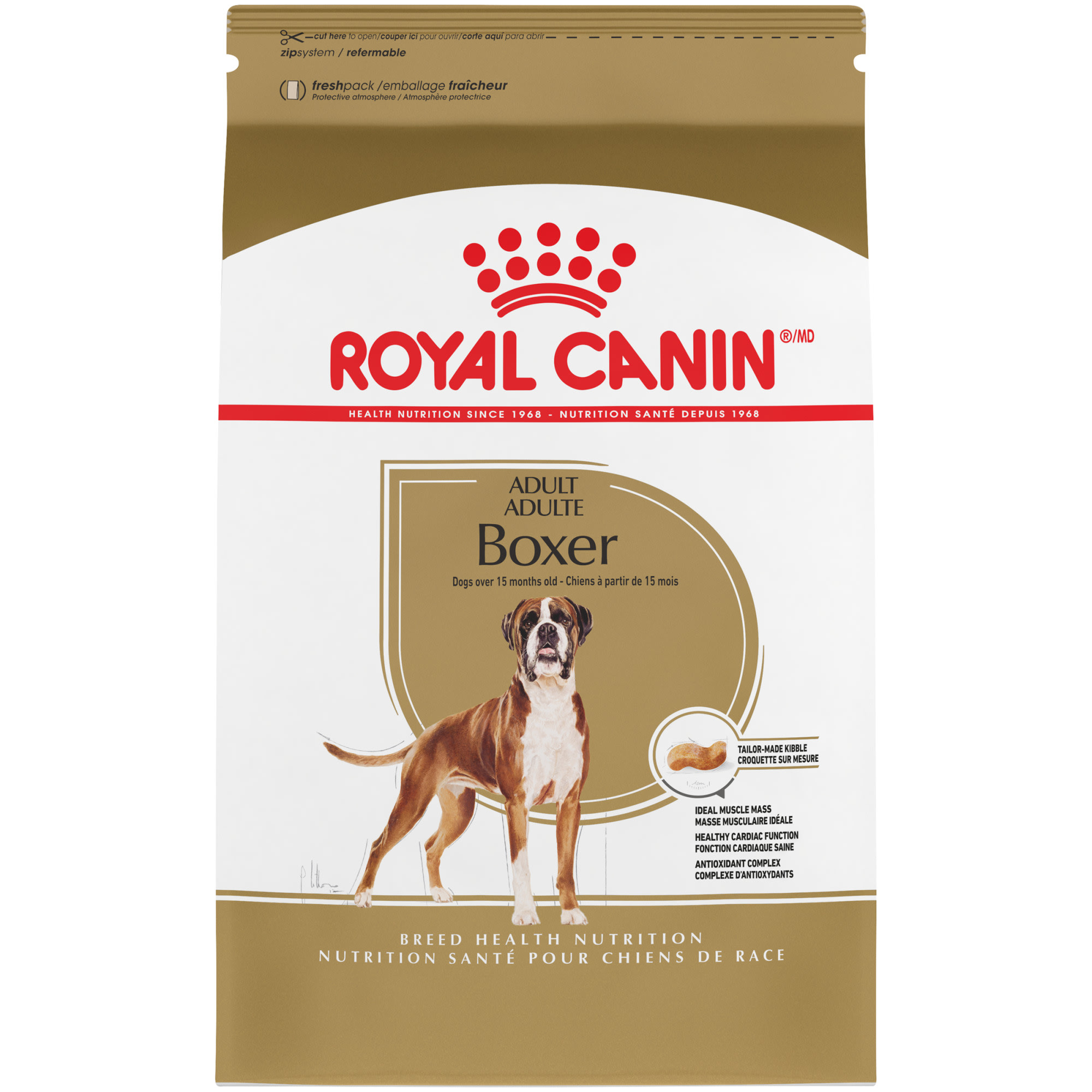 Royal Canin Breed Health Nutrition Boxer Adult Dry Dog Food, 17 lbs.