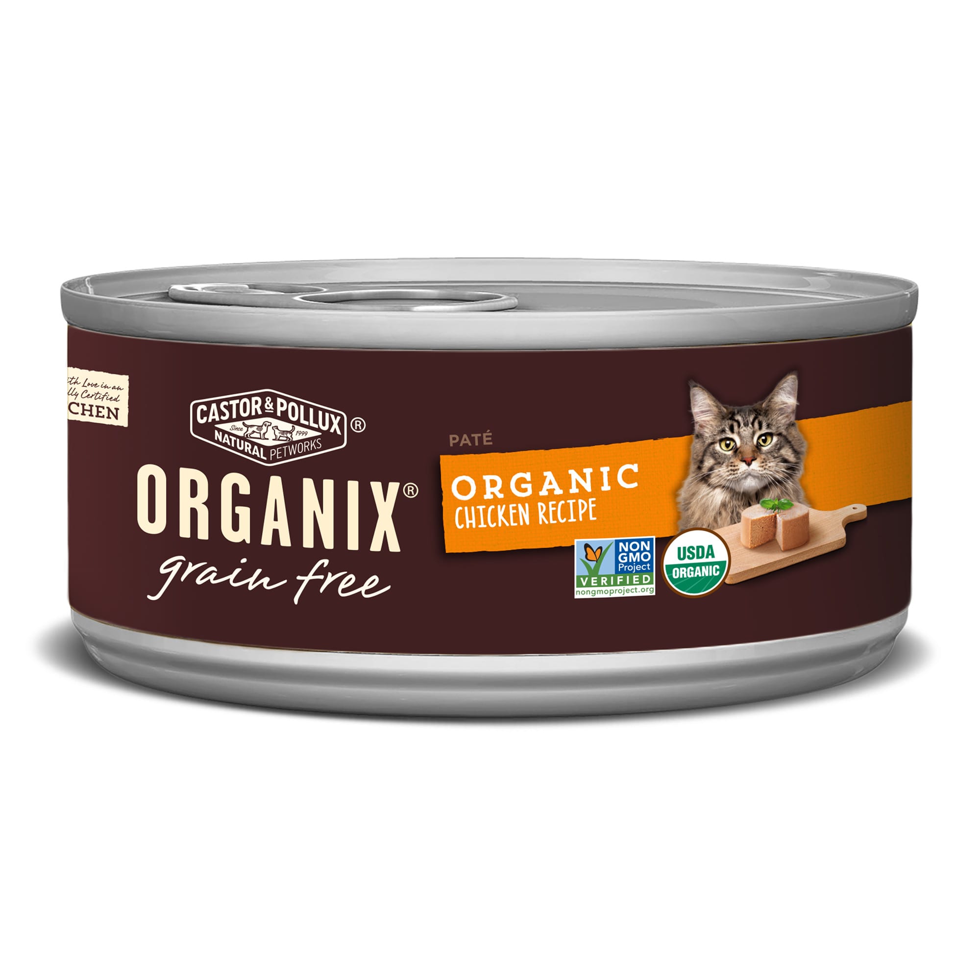 Castor & Pollux Organix Grain Free Chicken Pate Wet Canned Cat Food