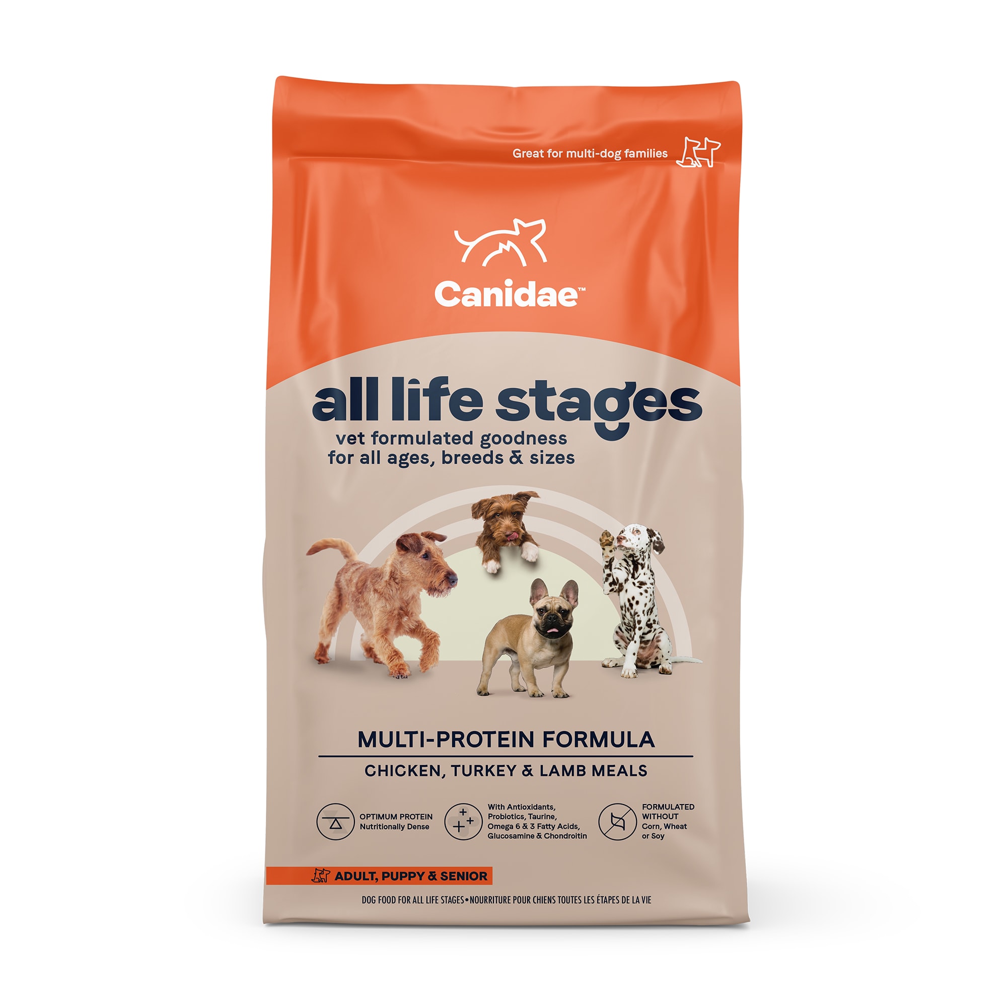 Canidae All Life Stages Chicken, Turkey, Lamb & Fish Meals Formula Dry Dog Food, 15 lbs.