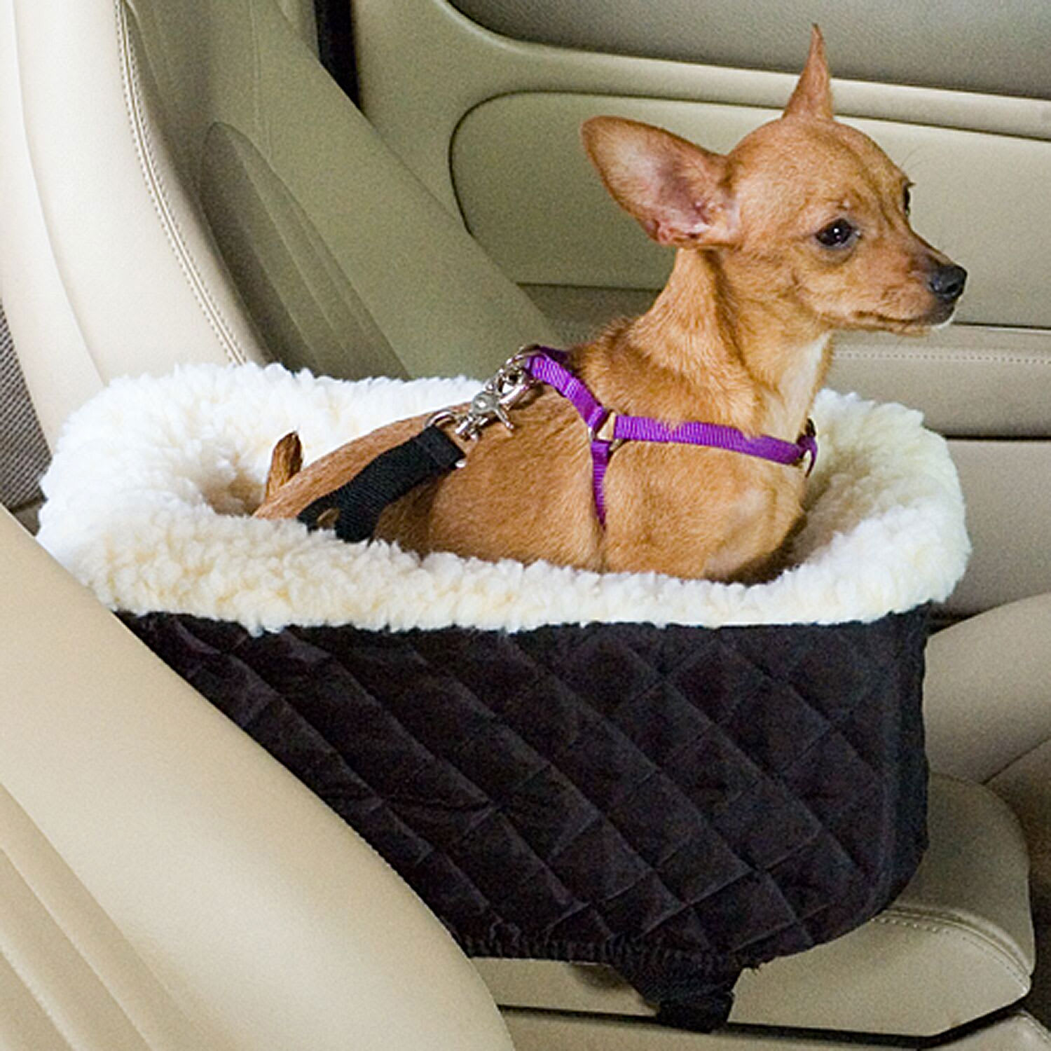 Snoozer Black Pet Car Seat Console Lookouts