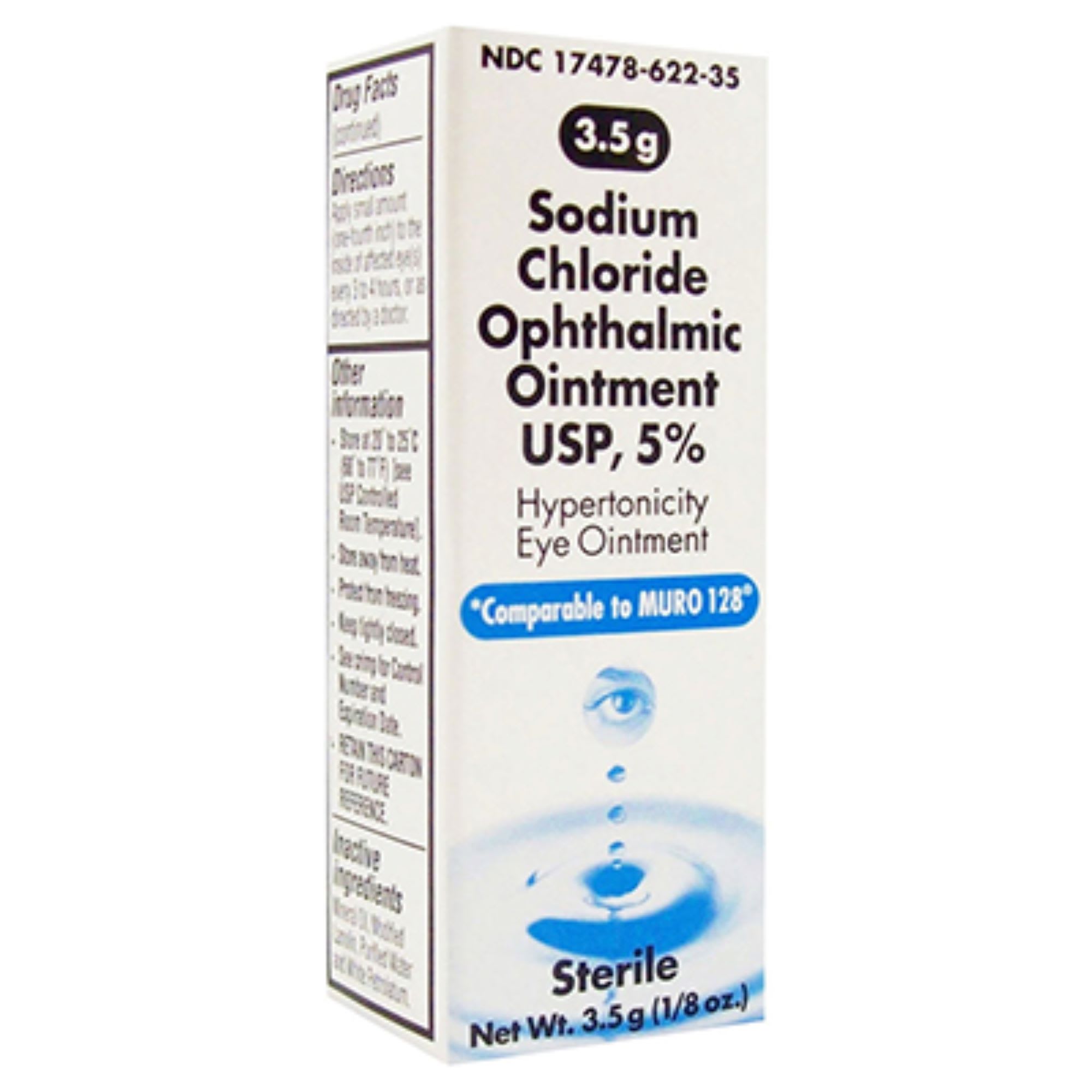 Sodium Chloride Ophthalmic Ointment, 3.5 gm
