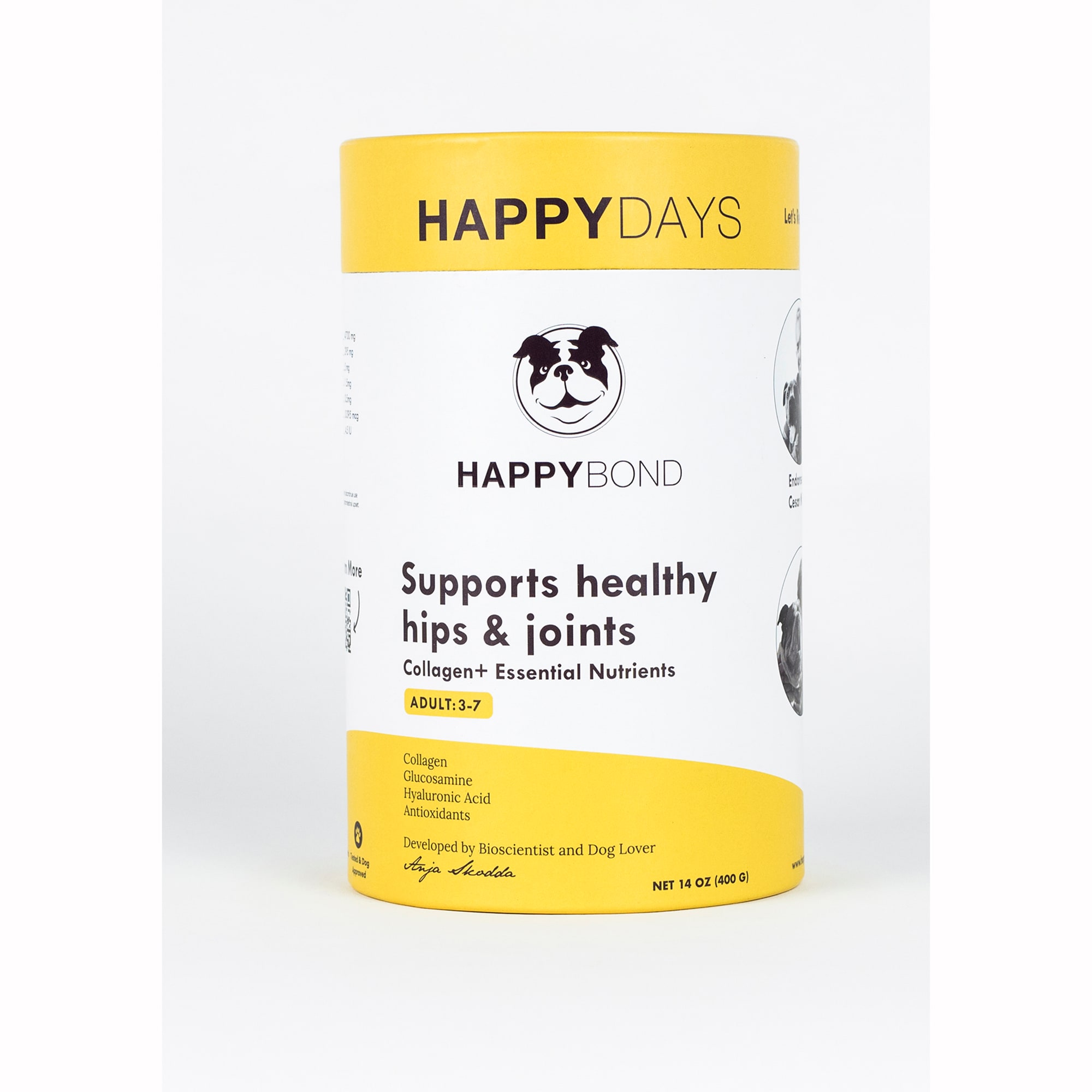 HAPPYBOND Happy Days Collagen Based Adult Joint Dog Supplements