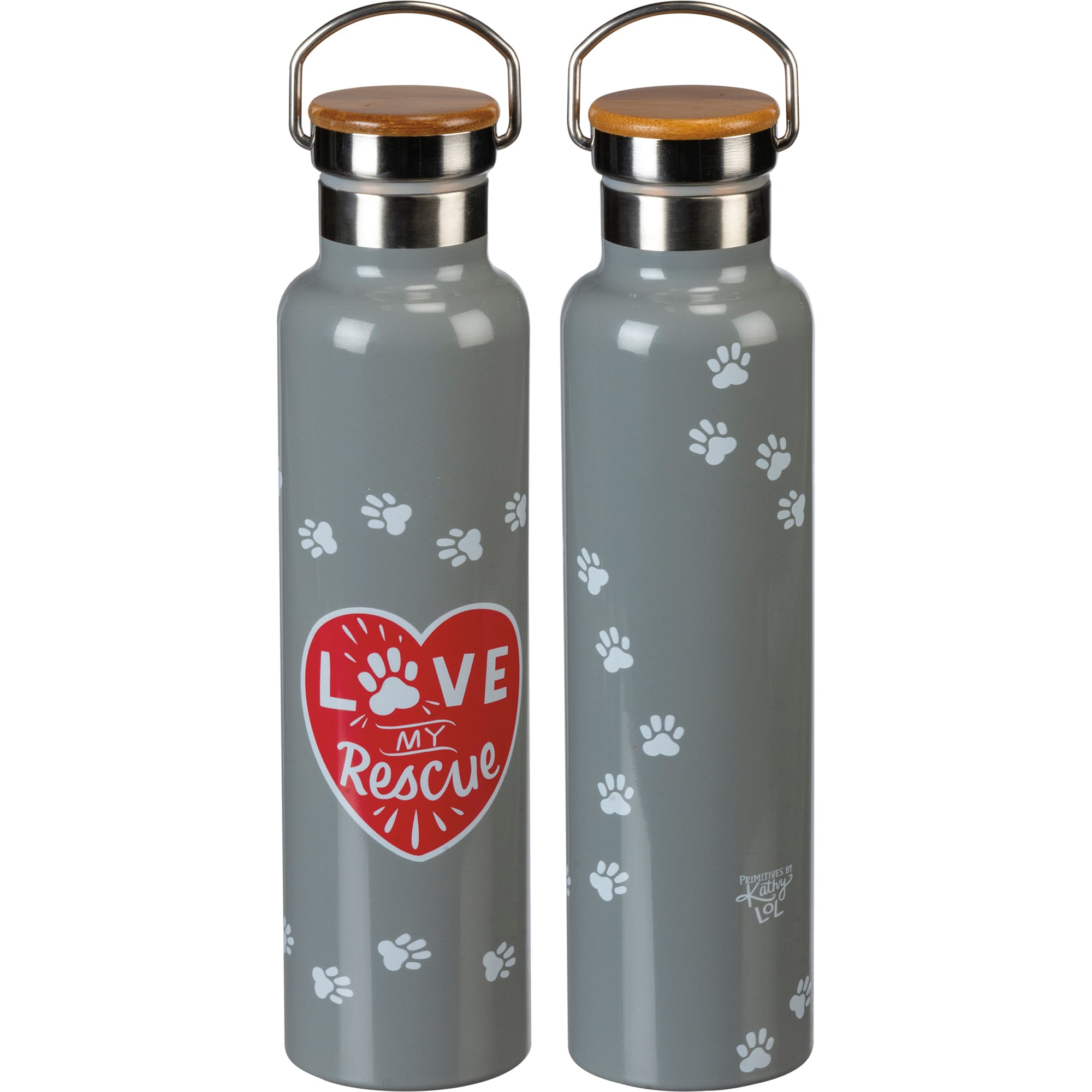 Primitives by Kathy Love My Rescue Insulated Water Bottle