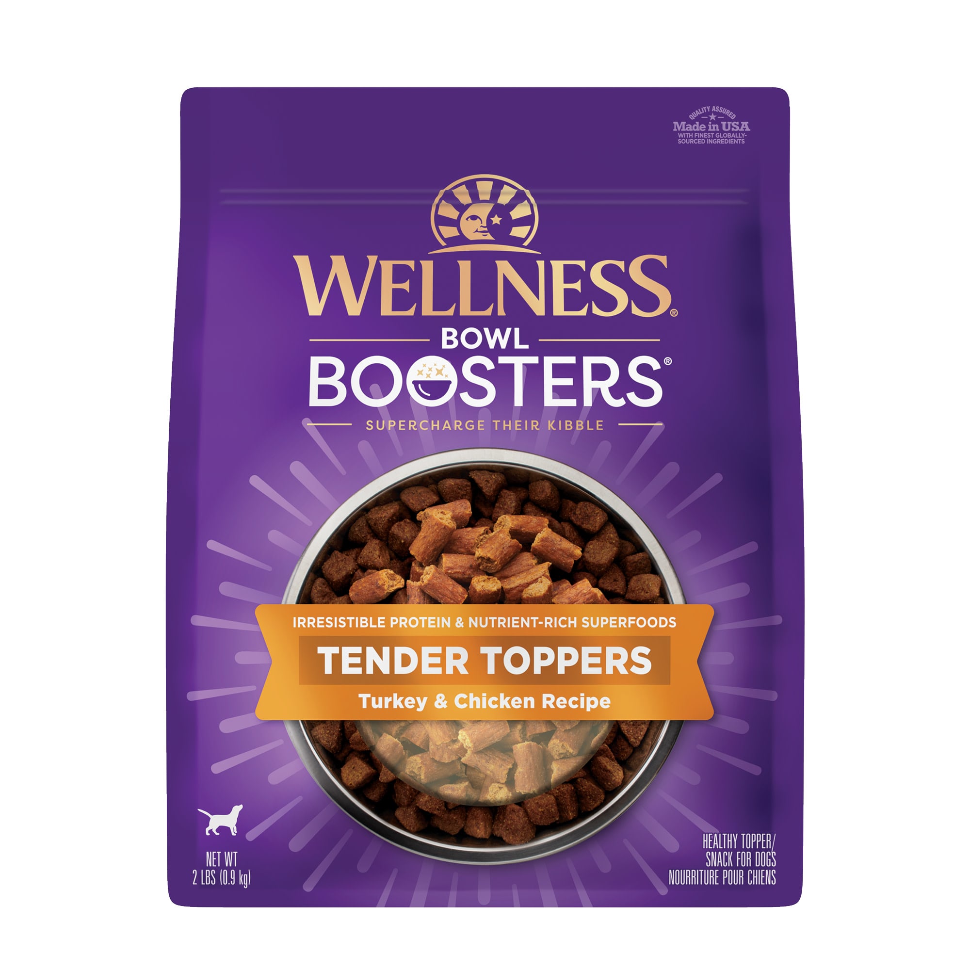 Wellness Bowl Boosters Tender Toppers Turkey & Chicken Recipe Dry Dog Food