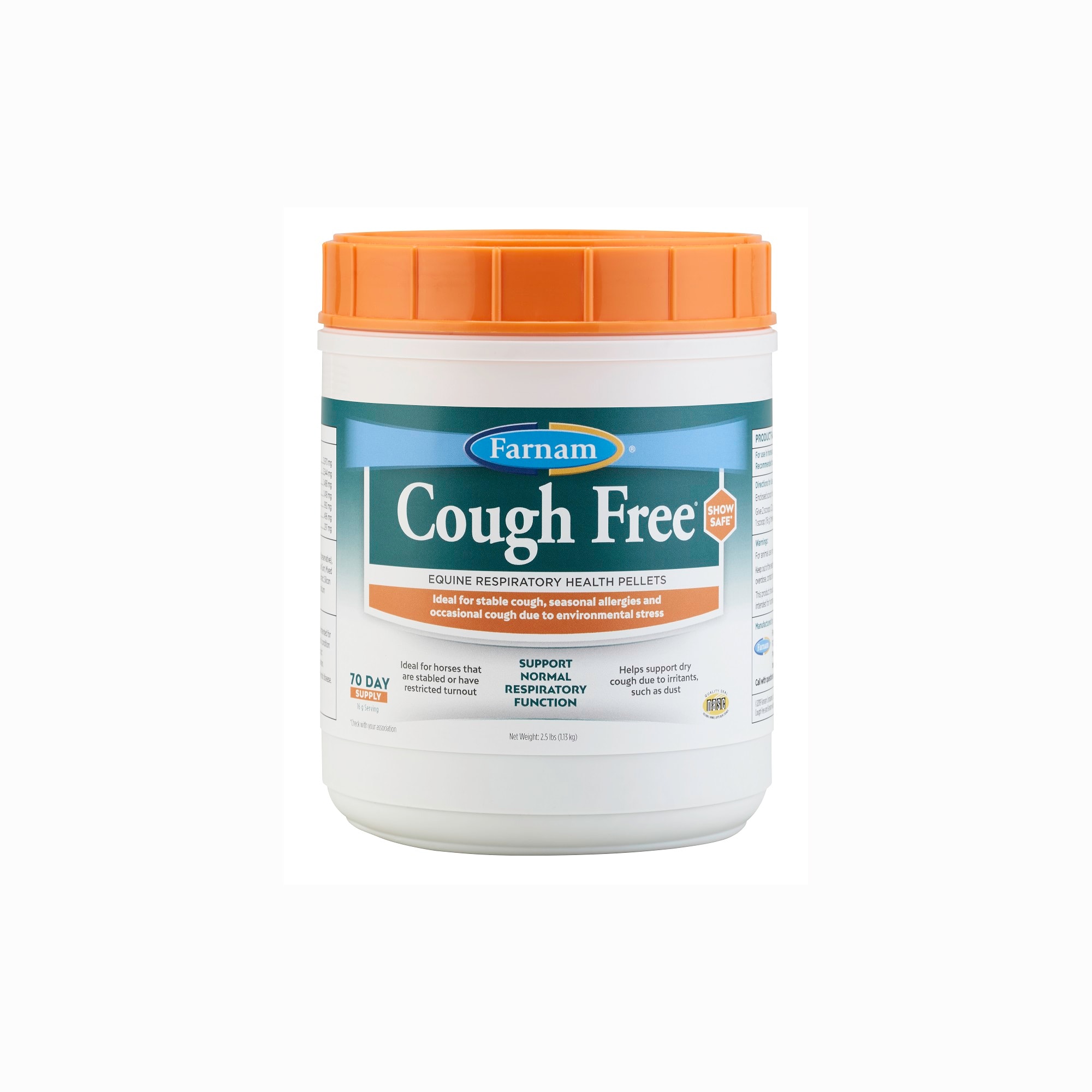 Farnam Cough Free Equine Respiratory Health Pellets, 2.5 lbs.