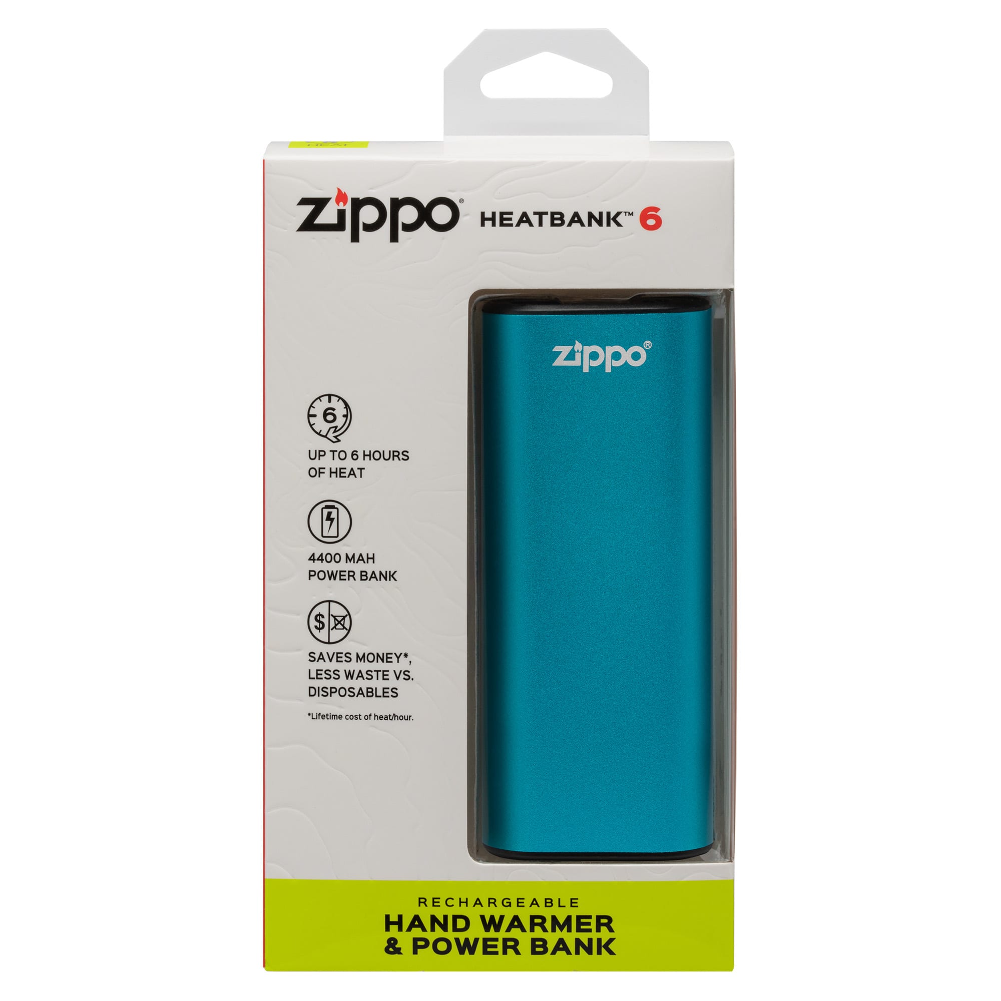 Zippo Manufacturing Company Blue HeatBank 6 Rechargeable Handwarmer