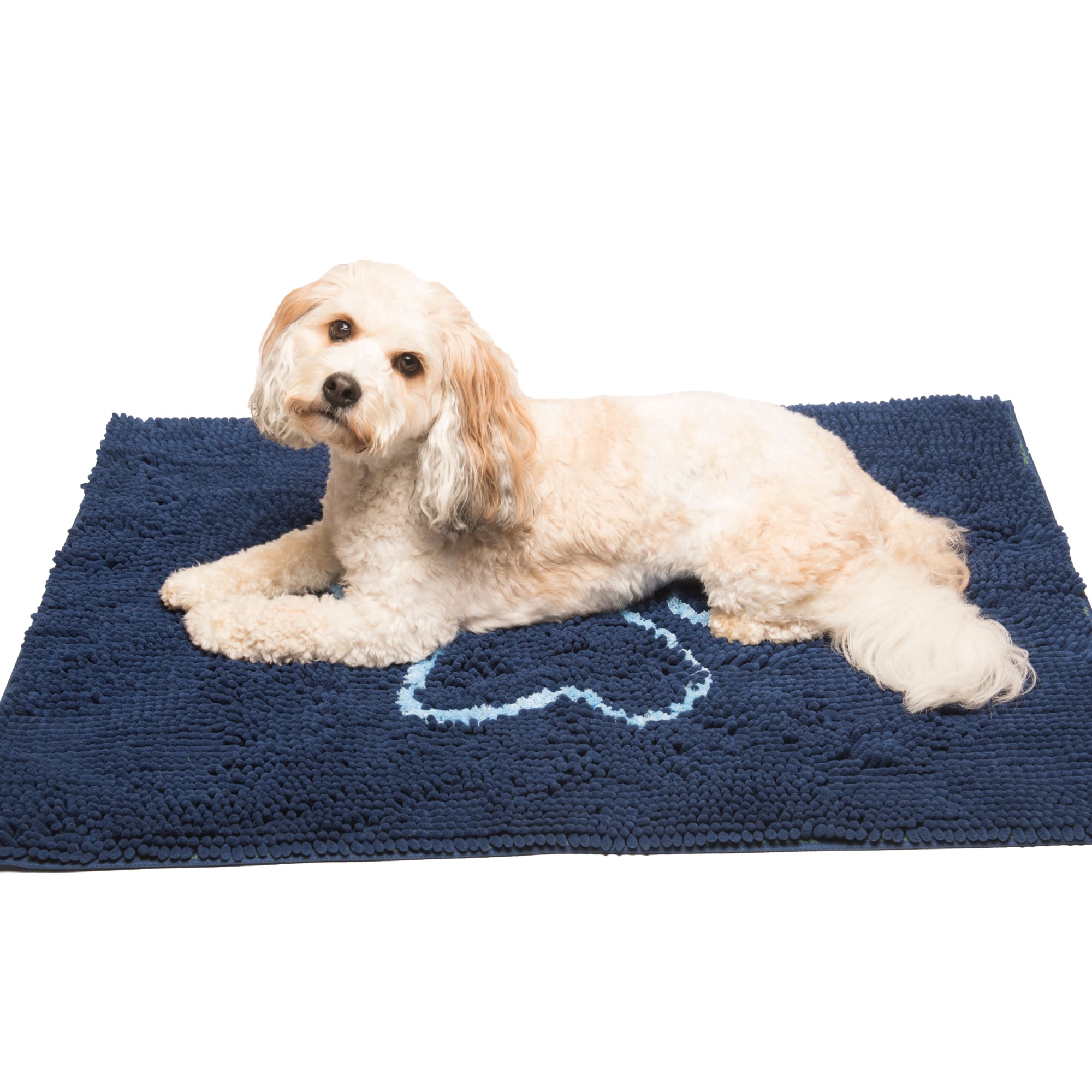 Dog Gone Smart Dirty Dog Bermuda Blue Doormat for Dogs, 35" L X 26" W, Large
