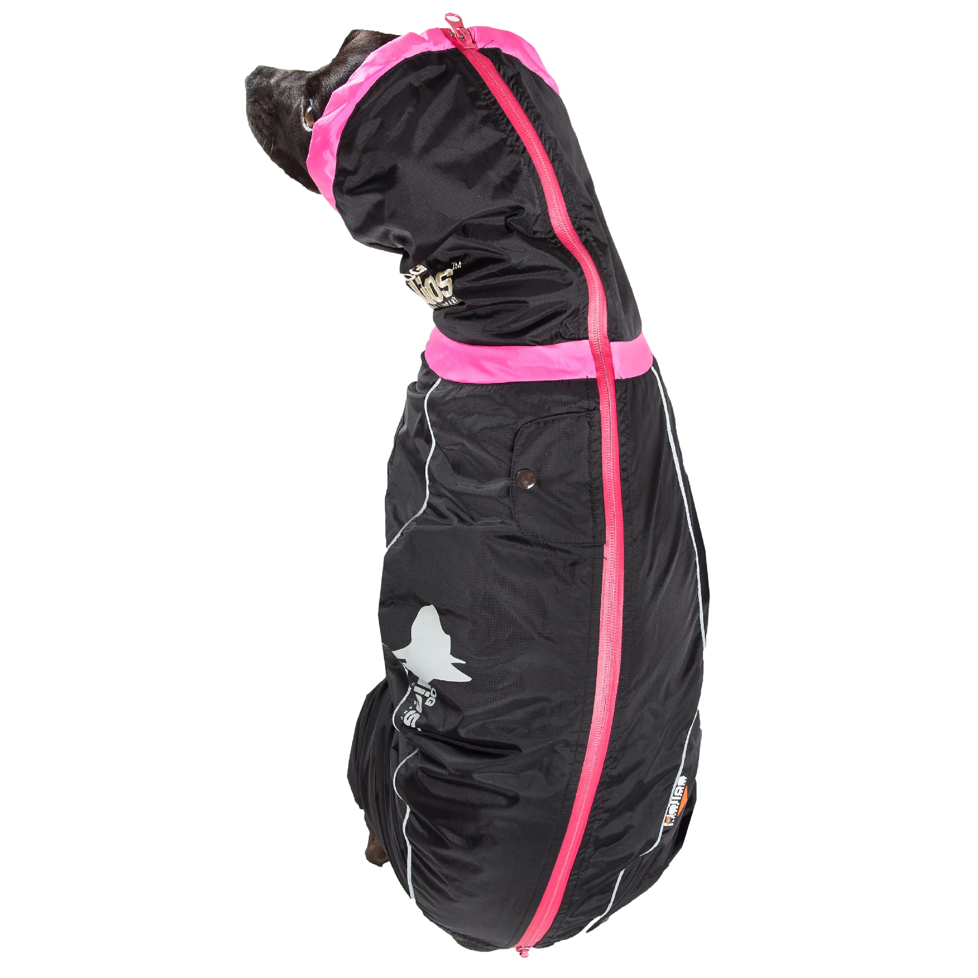 Dog Helios Black Weather-King Ultimate Windproof Full Bodied Pet Jacket, Small