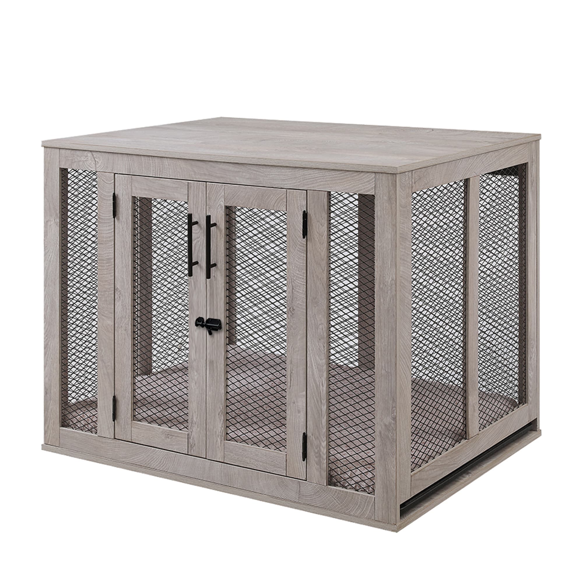 UniPaws Crate with Cushion and Tray for Dogs