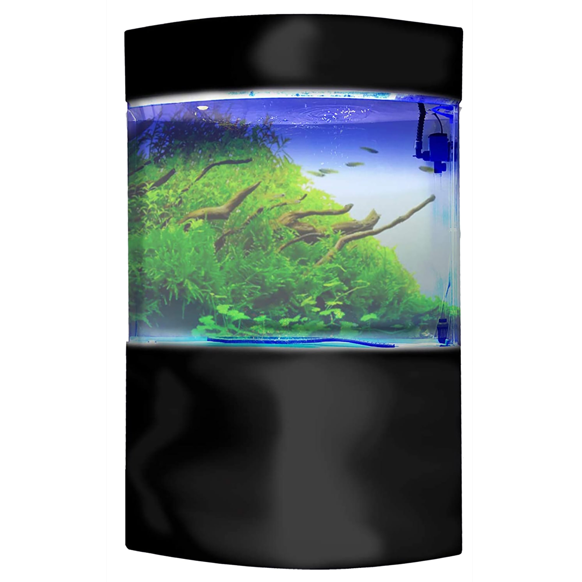 Penn Plax 58 Gallons Front Acrylic Aquarium Cylinder Tank