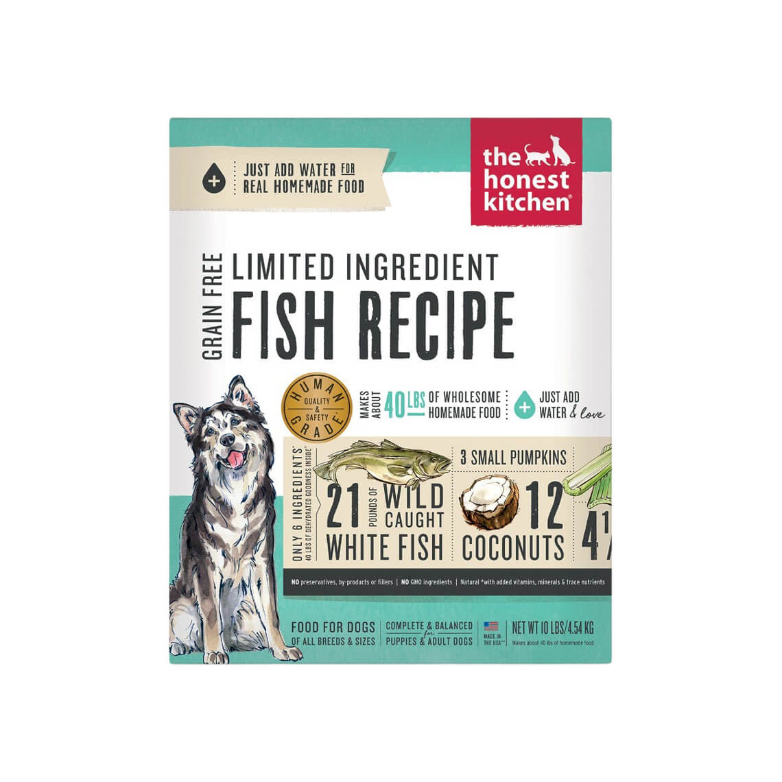 Honest Kitchen Grain Free Limited Fish Dehydrated Dog Food
