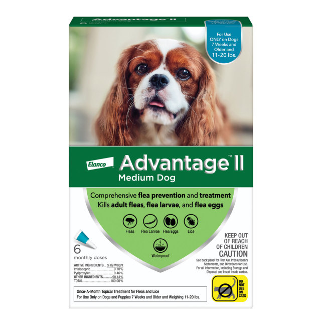 Advantage II for Dogs 11-20 lbs, 6pk