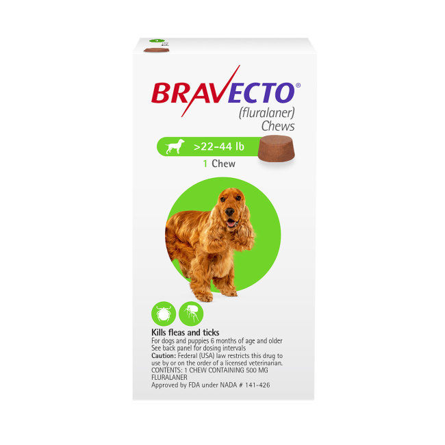 Bravecto&#174; 22-44 lbs (sold per tablet)