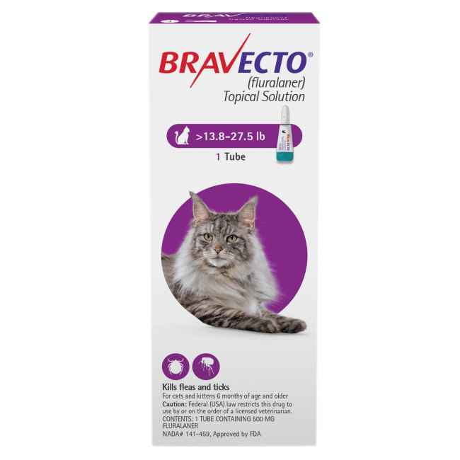 Bravecto&#174; Topical for Cats 13.8-27.5 lbs (sold per tube)
